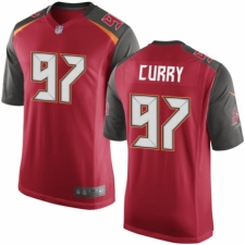 Men's Nike Tampa Bay Buccaneers #97 Vinny Curry Game Red Team Color NFL Jersey