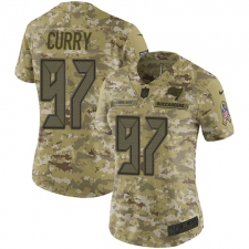 Women's Nike Tampa Bay Buccaneers #97 Vinny Curry Limited Camo 2018 Salute to Service NFL Jersey