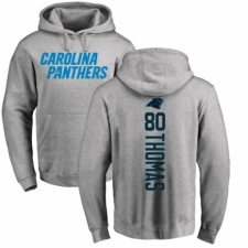 NFL Nike Carolina Panthers #80 Ian Thomas Ash Backer Pullover Hoodie