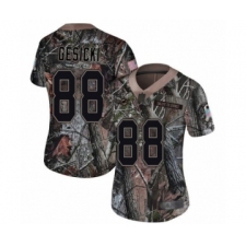 Women's Miami Dolphins #88 Mike Gesicki Limited Camo Rush Realtree Football Jersey