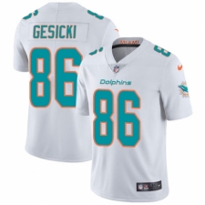 Youth Nike Miami Dolphins #86 Mike Gesicki White Vapor Untouchable Limited Player NFL Jersey