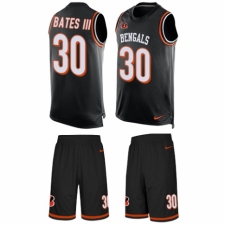 Men's Nike Cincinnati Bengals #30 Jessie Bates III Limited Black Tank Top Suit NFL Jersey