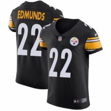 Men's Nike Pittsburgh Steelers #22 Terrell Edmunds Black Team Color Vapor Untouchable Elite Player NFL Jersey
