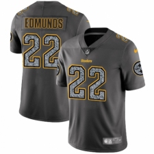 Men's Nike Pittsburgh Steelers #22 Terrell Edmunds Gray Static Vapor Untouchable Limited NFL Jersey