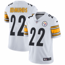 Men's Nike Pittsburgh Steelers #22 Terrell Edmunds White Vapor Untouchable Limited Player NFL Jersey