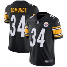 Men's Nike Pittsburgh Steelers #34 Terrell Edmunds Black Team Color Vapor Untouchable Limited Player NFL Jersey