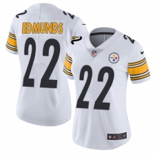 Women's Nike Pittsburgh Steelers #22 Terrell Edmunds White Vapor Untouchable Limited Player NFL Jersey