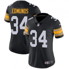 Women's Nike Pittsburgh Steelers #34 Terrell Edmunds Black Alternate Vapor Untouchable Limited Player NFL Jersey