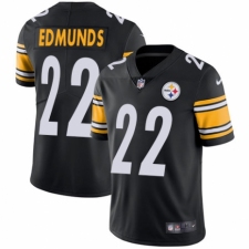 Youth Nike Pittsburgh Steelers #22 Terrell Edmunds Black Team Color Vapor Untouchable Limited Player NFL Jersey