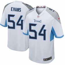 Men's Nike Tennessee Titans #54 Rashaan Evans Game White NFL Jersey