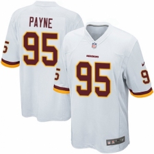 Men's Nike Washington Redskins #95 Da'Ron Payne Game White NFL Jersey