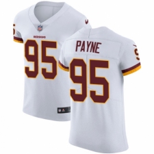 Men's Nike Washington Redskins #95 Da'Ron Payne White Vapor Untouchable Elite Player NFL Jersey