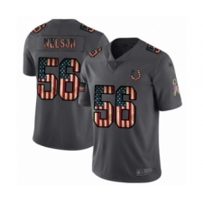 Men's Indianapolis Colts #56 Quenton Nelson Limited Carbon Black Retro Flag Football Jersey