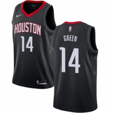 Men's Nike Houston Rockets #14 Gerald Green Authentic Black NBA Jersey Statement Edition