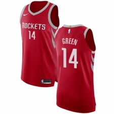 Men's Nike Houston Rockets #14 Gerald Green Authentic Red NBA Jersey - Icon Edition