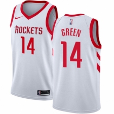 Men's Nike Houston Rockets #14 Gerald Green Authentic White NBA Jersey - Association Edition