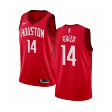 Men's Nike Houston Rockets #14 Gerald Green Red Swingman Jersey - Earned Edition