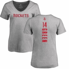 NBA Women's Nike Houston Rockets #14 Gerald Green Ash Backer T-Shirt