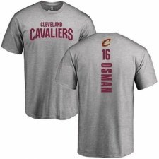 NBA Nike Cleveland Cavaliers #16 Cedi Osman Ash Backer T-Shirt