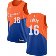 Women's Nike Cleveland Cavaliers #16 Cedi Osman Swingman Blue NBA Jersey - City Edition