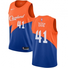 Men's Nike Cleveland Cavaliers #41 Ante Zizic Swingman Blue NBA Jersey - City Edition