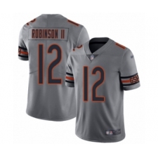 Men's Chicago Bears #12 Allen Robinson Limited Silver Inverted Legend Football Jersey