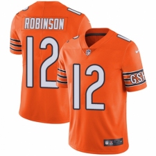 Men's Nike Chicago Bears #12 Allen Robinson Limited Orange Rush Vapor Untouchable NFL Jersey