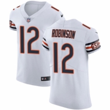 Men's Nike Chicago Bears #12 Allen Robinson White Vapor Untouchable Elite Player NFL Jersey