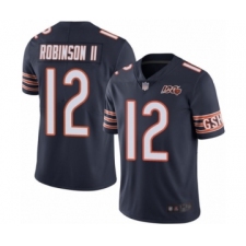 Youth Chicago Bears #12 Allen Robinson Navy Blue Team Color 100th Season Limited Football Jersey