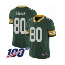 Men's Green Bay Packers #80 Jimmy Graham Green Team Color Vapor Untouchable Limited Player 100th Season Football Jersey