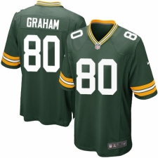 Men's Nike Green Bay Packers #80 Jimmy Graham Game Green Team Color NFL Jersey
