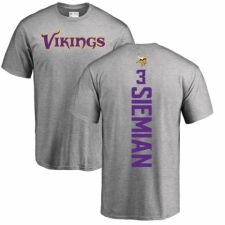 NFL Nike Minnesota Vikings #3 Trevor Siemian Ash Backer T-Shirt