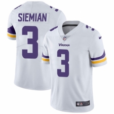 Youth Nike Minnesota Vikings #3 Trevor Siemian White Vapor Untouchable Limited Player NFL Jersey