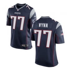Mens New England Patriots Isaiah Wynn Blue Alternate Stitched Nike Elite Jersey