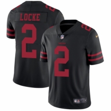 Men's Nike San Francisco 49ers #2 Jeff Locke Black Vapor Untouchable Limited Player NFL Jersey