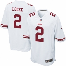 Men's Nike San Francisco 49ers #2 Jeff Locke Game White NFL Jersey