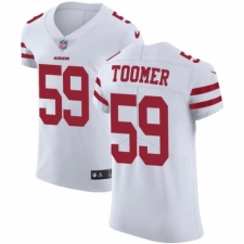 Men's Nike San Francisco 49ers #59 Korey Toomer White Vapor Untouchable Elite Player NFL Jersey