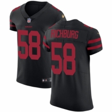 Men's Nike San Francisco 49ers #58 Weston Richburg Black Alternate Vapor Untouchable Elite Player NFL Jersey
