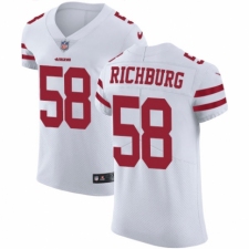 Men's Nike San Francisco 49ers #58 Weston Richburg White Vapor Untouchable Elite Player NFL Jersey