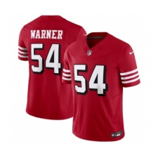Men's Nike San Francisco 49ers #54 Fred Warner New Red 2023 F.U.S.E. Vapor Untouchable Limited Stitched Football Jersey