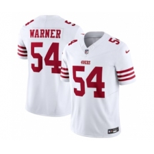 Men's Nike San Francisco 49ers #54 Fred Warner White 2023 F.U.S.E. Vapor Untouchable Limited Stitched Football Jersey
