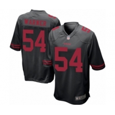 Men's San Francisco 49ers #54 Fred Warner Game Black Football Jersey