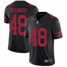 Youth Nike San Francisco 49ers #48 Fred Warner Black Vapor Untouchable Elite Player NFL Jersey