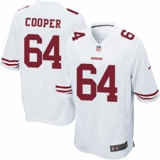 Men's Nike San Francisco 49ers #64 Jonathan Cooper Game White NFL Jersey