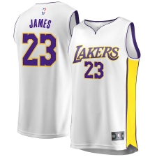 Men LeBron James Los Angeles Lakers Authentic Jersey White