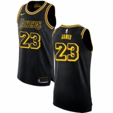 Women's Nike Los Angeles Lakers #23 LeBron James Swingman Black NBA Jersey - City Edition