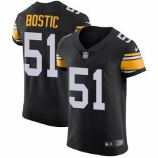 Men's Nike Pittsburgh Steelers #51 Jon Bostic Black Alternate Vapor Untouchable Elite Player NFL Jersey