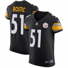 Men's Nike Pittsburgh Steelers #51 Jon Bostic Black Team Color Vapor Untouchable Elite Player NFL Jersey