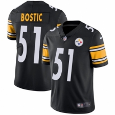 Men's Nike Pittsburgh Steelers #51 Jon Bostic Black Team Color Vapor Untouchable Limited Player NFL Jersey