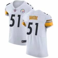 Men's Nike Pittsburgh Steelers #51 Jon Bostic White Vapor Untouchable Elite Player NFL Jersey